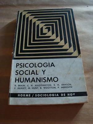 Seller image for Psicologa social y humanismo for sale by Llibres Capra