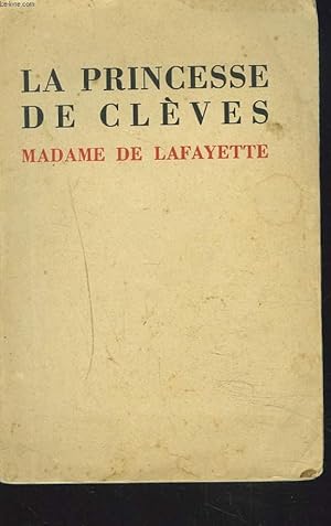 Seller image for LA PRINCESSE DE CLEVES for sale by Le-Livre