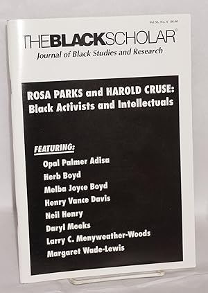 Image du vendeur pour The Black Scholar: Journal of Black Studies and Research; Volume 35, number 4, Winter 2006 mis en vente par Bolerium Books Inc.