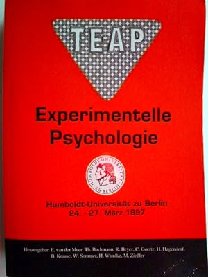 Bild des Verkufers fr Experimentelle Psychologie 1997 zum Verkauf von Herr Klaus Dieter Boettcher