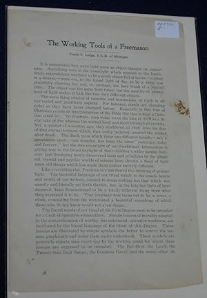 Seller image for The Working Tools of a Freemason for sale by Pensees Bookshop