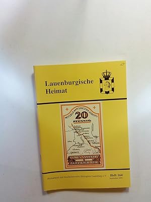 Bild des Verkufers fr Lauenburgische Heimat. Neue Folge. Heft 164 zum Verkauf von ANTIQUARIAT Franke BRUDDENBOOKS