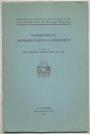 Immagine del venditore per Tendencies in RePRESENTATIVE GOVERNMENT venduto da Between the Covers-Rare Books, Inc. ABAA