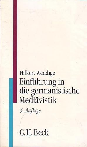 Bild des Verkufers fr Einfhrung in die germanistische Medivistik. (C.H. Beck Studium). zum Verkauf von Antiquariat Carl Wegner