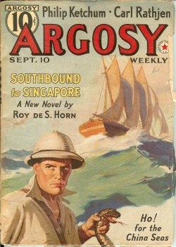 Imagen del vendedor de ARGOSY Weekly: September, Sept. 10, 1938 ("Lost House") a la venta por Books from the Crypt