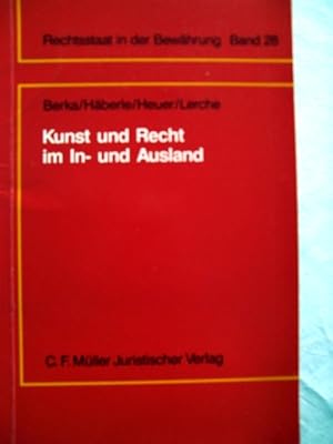 Imagen del vendedor de Kunst und Recht im In- und Ausland Jahrestagung vom 03. bis 05. September 1993 im Kloster Banz a la venta por Herr Klaus Dieter Boettcher