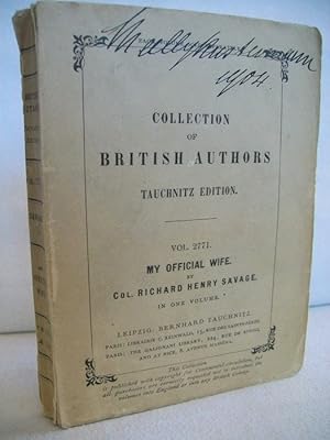 My Officia Wife , in one Volume Collection of British Autors Vol. 2771