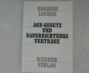 Seller image for AGB-Gesetz und Bauerrichtungsvertrge. for sale by Antiquariat Bookfarm