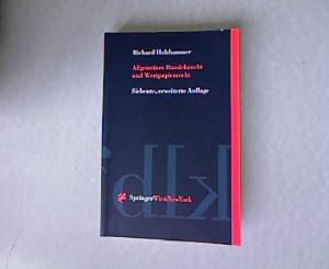 Imagen del vendedor de Allgemeines Handelsrecht und Wertpapierrecht: mit neuem Maklerrecht. 7 Auflage. a la venta por Antiquariat Bookfarm