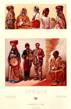 Imagen del vendedor de Leaves from Le Costume Historique. Afrique. (Africa). a la venta por Wittenborn Art Books