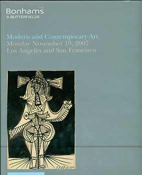 Seller image for Modern and Contemporary Art. Monday November 19, 2007. Los Angeles and San Francisco. Sale 15405. for sale by Wittenborn Art Books