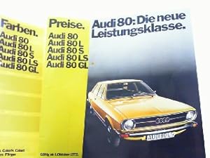 Bild des Verkufers fr Audi 80 - Die neue Leistungsklasse. Mit einer beiliegenden Farbentabelle und einer Preisliste. zum Verkauf von Antiquariat Ehbrecht - Preis inkl. MwSt.