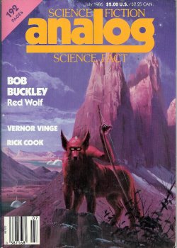 Bild des Verkufers fr ANALOG Science Fiction/ Science Fact: July 1986 (Marooned in Realtime) zum Verkauf von Books from the Crypt