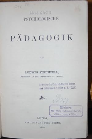 Bild des Verk�ufers f�r Psychologische P�dagogik. zum Verkauf von Antiquariat  Braun