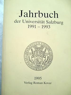 Seller image for Jahrbuch der Universitt Salzburg 1991-1993. for sale by Herr Klaus Dieter Boettcher