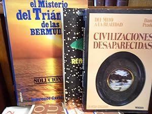 Seller image for EL MISTERIO DEL TRINGULO DE LAS BERMUDAS SOLUCIONADO + OVNIS: REALIDAD O FICCIN + CIVILIZACIONES DESAPARECIDAS (3 libros) for sale by Libros Dickens
