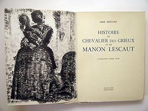 Image du vendeur pour Histoire du Chevalier des Grieux et de Manon Lescaut. mis en vente par Librairie Aubry