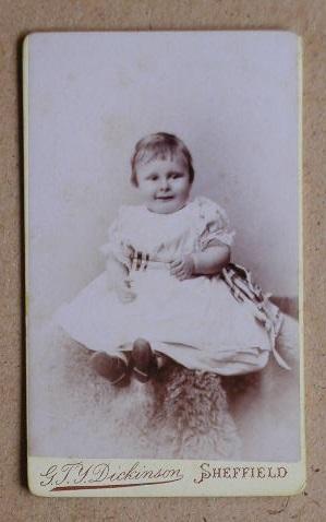 Seller image for Carte De Visite Photograph: Portrait of a Young Child. for sale by N. G. Lawrie Books