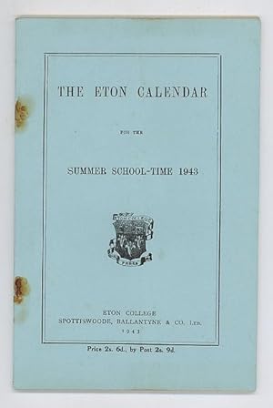 The Eton Calendar for the Summer School-Time 1943