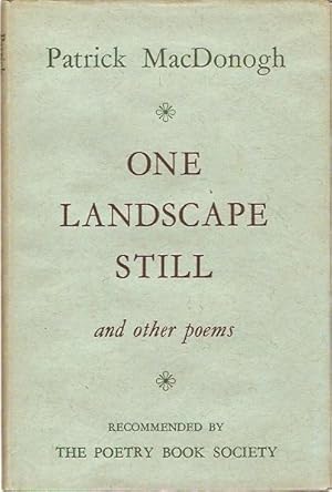 Seller image for One Landscape Still and other poems. for sale by City Basement Books