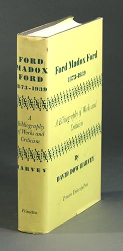 Immagine del venditore per Ford Madox Ford 1873-1939. A bibliography of works and criticism venduto da Rulon-Miller Books (ABAA / ILAB)