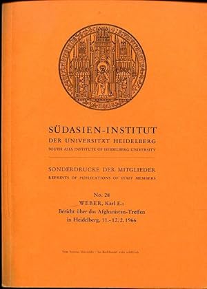 Bericht über das Afghanistan-Treffen in Heidelberg, 11. - 12.2. 1966.