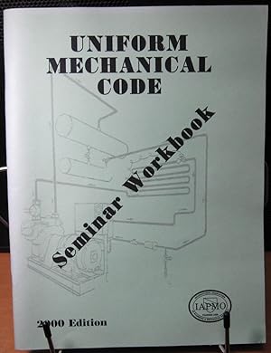 Bild des Verkufers fr Uniform Mechanical Code, Seminar Workbook zum Verkauf von Phyllis35
