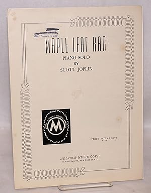 Maple leaf rag; piano solo