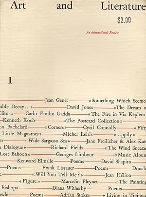 Bild des Verkufers fr Art and Literature 1 (March 1964) zum Verkauf von Philip Smith, Bookseller