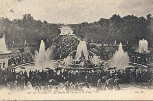 Paris, (s/w): Parc de Versailles - Le Bassin de Latone et le Tapis Vert.