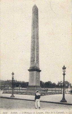 Paris, (s/w): L`Obèlisque de Louqsor, Place de la Concorde.