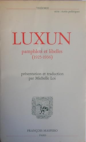 Pamphlets et Libelles (1925-1936)