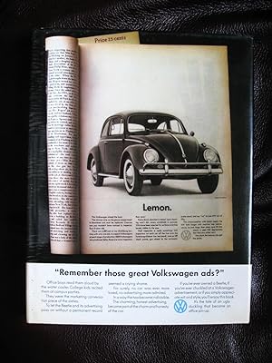 Bild des Verkufers fr Remember those great Volkswagen ads? [by William Bernbach] zum Verkauf von Stoneman Press
