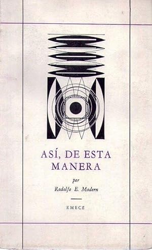 Imagen del vendedor de ASI, DE ESTA MANERA a la venta por Buenos Aires Libros
