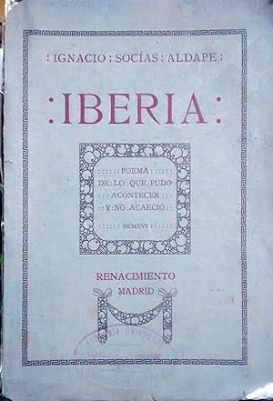 Imagen del vendedor de Iberia. Poema de lo que pudo acontecer y no acaeci a la venta por Librera Monte Sarmiento