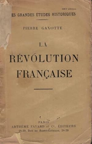 Image du vendeur pour LA RVOLUTION FRANAISE. mis en vente par Librera Torren de Rueda