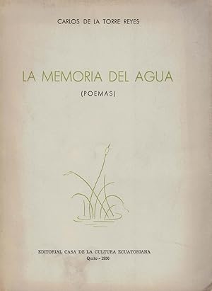 Imagen del vendedor de LA MEMORIA DEL AGUA (Poemas, 1950-1952) a la venta por Librera Torren de Rueda