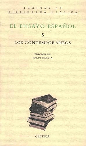 Immagine del venditore per EL ENSAYO ESPAOL 5. LOS CONTEMPORANEOS. venduto da Librera Torren de Rueda
