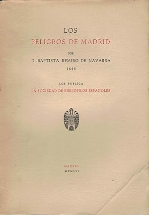 Immagine del venditore per LOS PELIGROS DE MADRID. 1646. venduto da Librera Torren de Rueda