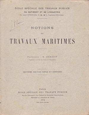 Seller image for Notions de travaux maritimes for sale by Pare Yannick