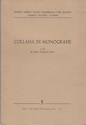 Image du vendeur pour COLLANA DI MONOGRAFIE mis en vente par Arca dei libri di Lorenzo Casi