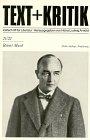 Text + Kritik ; H. 21/22 Robert Musil