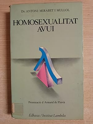 Imagen del vendedor de Homosexualitat avui ( acceptada o encara condemnada) a la venta por Gibbon Libreria