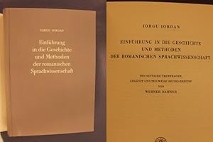 Bild des Verkufers fr Einfhrung in die Geschichte und Methoden der romanischen Sprachwissenschaft zum Verkauf von Buchantiquariat Uwe Sticht, Einzelunter.