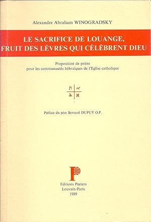 Le sacrifice de louange, fruit des lèvres qui célèbrent Dieu : proposition de prière pour les com...