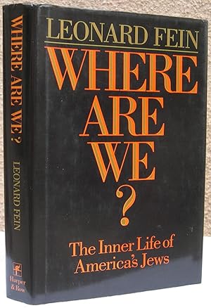 Bild des Verkufers fr Where Are We? The Inner Life of America's Jews zum Verkauf von The Glass Key