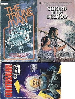 Seller image for RICHARD A. LUPOFF" NOVELS: The Triune Man / Sword of the Demon / Countersolar! for sale by John McCormick