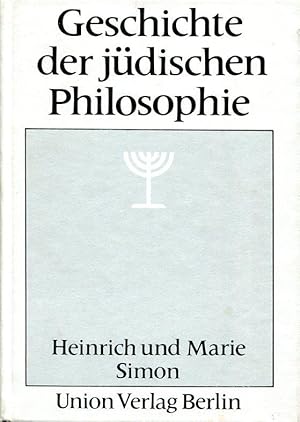 Bild des Verkufers fr Geschichte der jdischen Philosphie. 2. Aufl. zum Verkauf von Antiquariat & Buchhandlung Rose