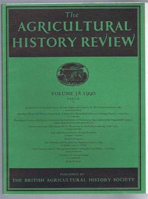 Imagen del vendedor de The Agricultural History Review, Volume 38 1990 Part II a la venta por Bailgate Books Ltd