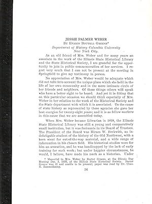 Seller image for JESSIE PALMER WEBER. for sale by Legacy Books